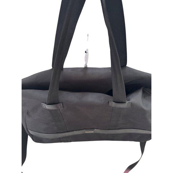 Georgio Armani Black Large Nylon & Leather Duffle Bag With Dual Handles & Adjust - Picture 3 of 14